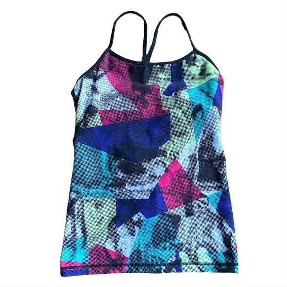 Rare Lululemon Power Y Tank Multi Dotty Print size 6 - Picture 5 of 7